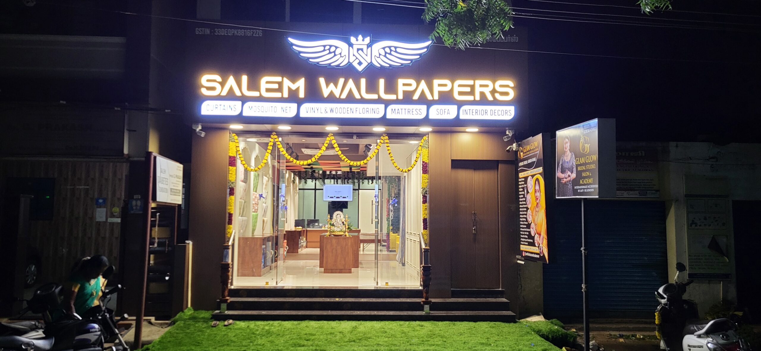 salem wallpapers - wallpapers shop in salem - wallpaper showroom in salem - curtains showroom in salem - Vinyl Flooring - Wooden Flooring - Mosquito Net - blinds-1